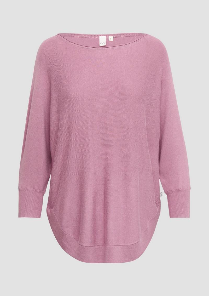s.Oliver Strickpullover mit Fledermausärmeln - altrosa