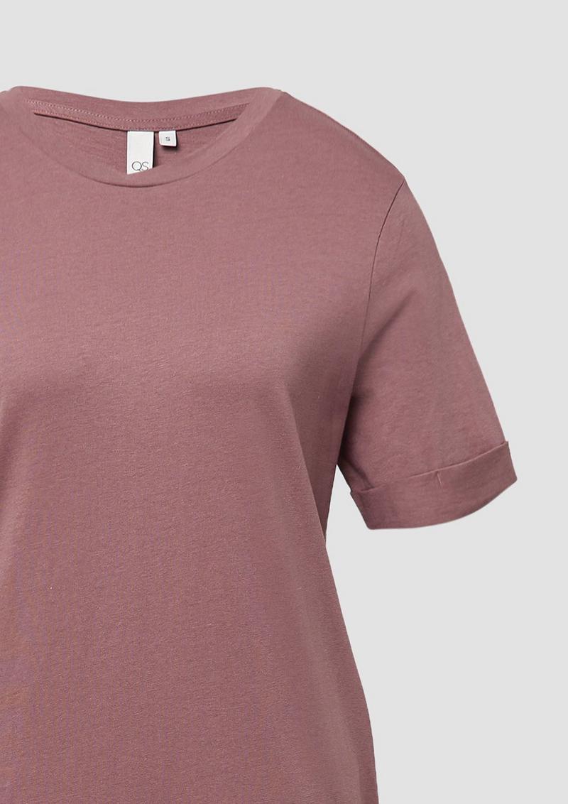 s.Oliver Langes Jerseykleid aus Baumwolle - altrosa