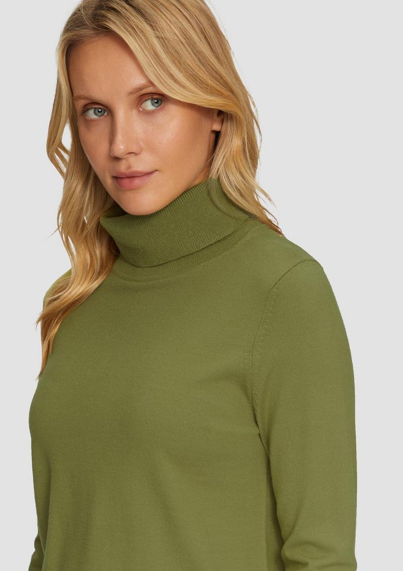 s.Oliver Feinstrickpullover mit Rollkragen - guacamole