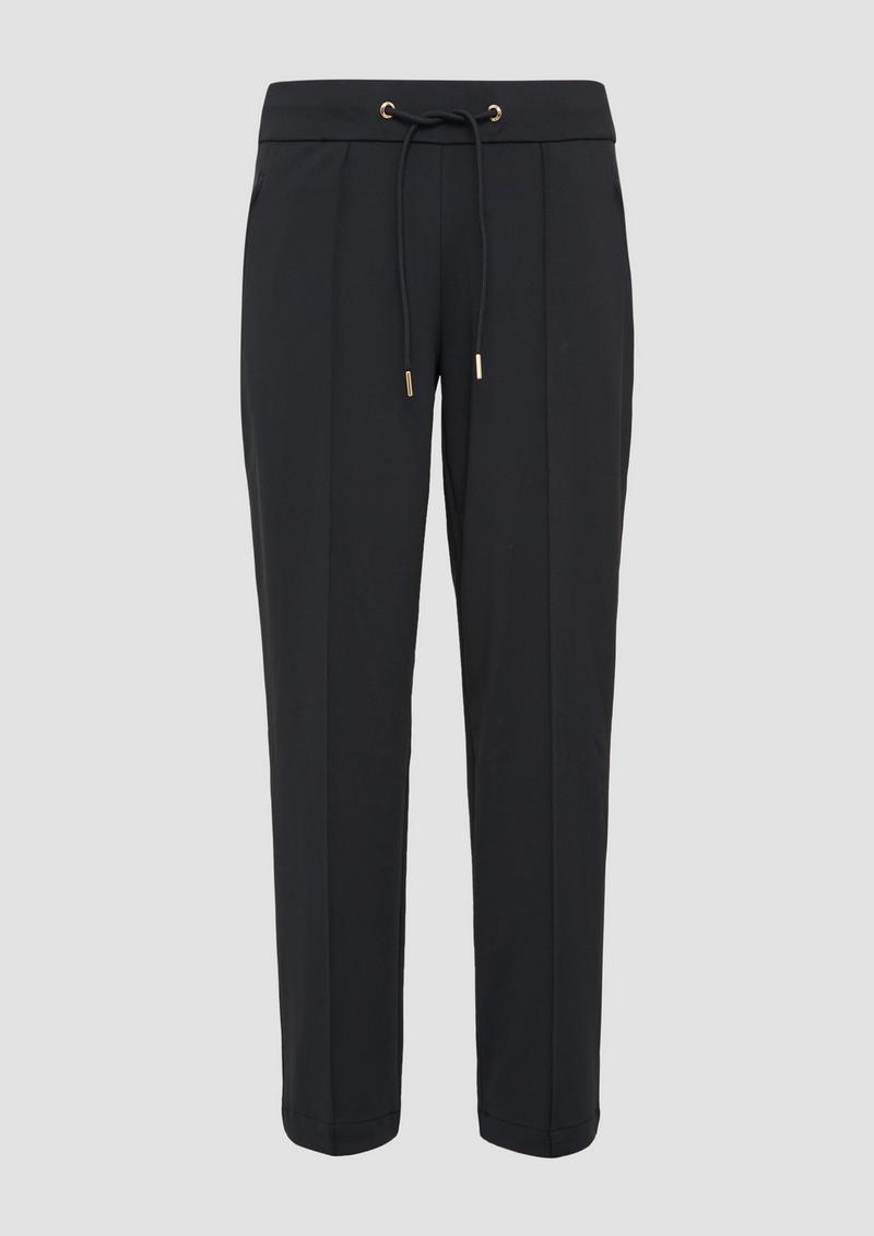 s.Oliver Jogpants mit Elastikbund und seitlichen Eingrifftaschen - navy