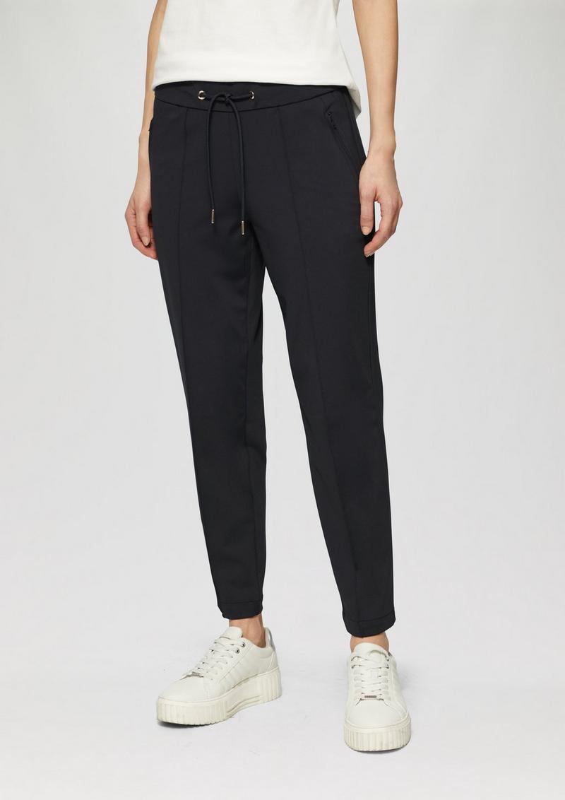 s.Oliver Jogpants mit Elastikbund und seitlichen Eingrifftaschen - navy