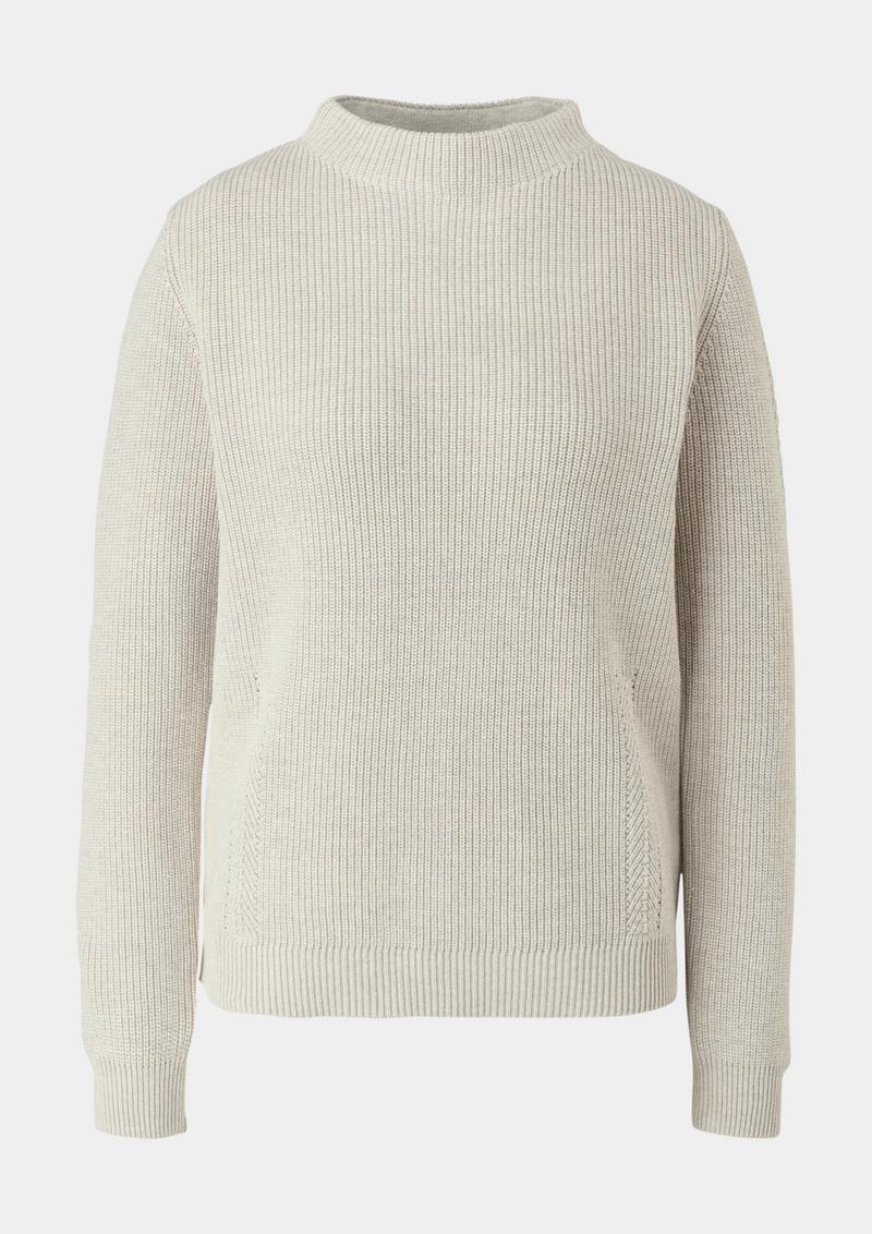 s.Oliver Strickpulli mit Stehkragen - beige