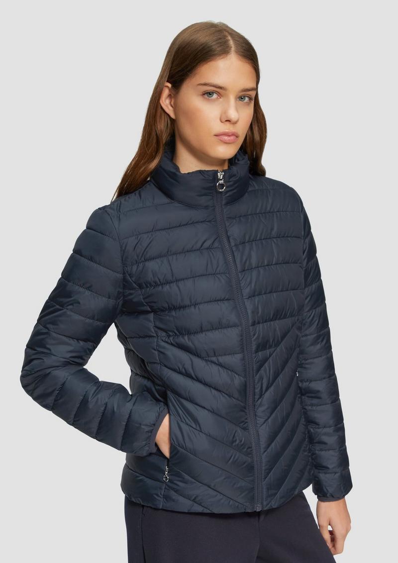 s.Oliver Leichte Steppjacke mit Stehkragen - navy