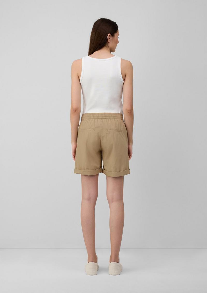 s.Oliver Leichte Relaxed-Fit-Shorts aus Baumwollmix - hellbraun