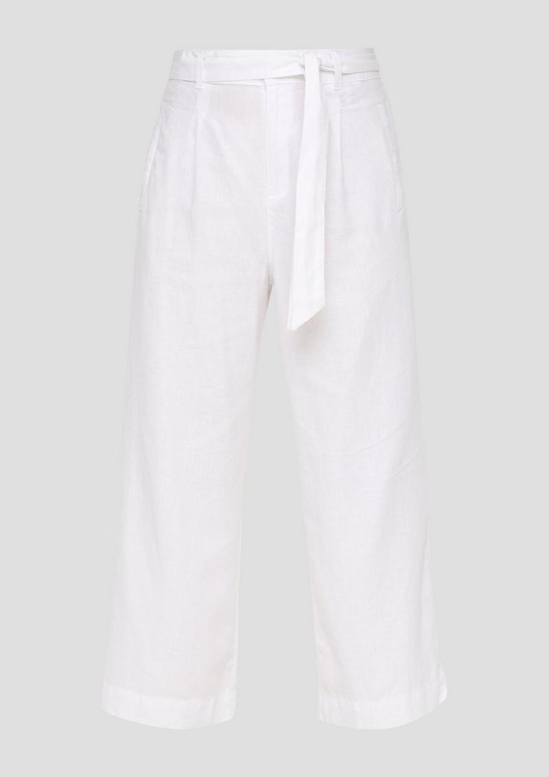 s.Oliver Culotte aus Leinenmix - weiß