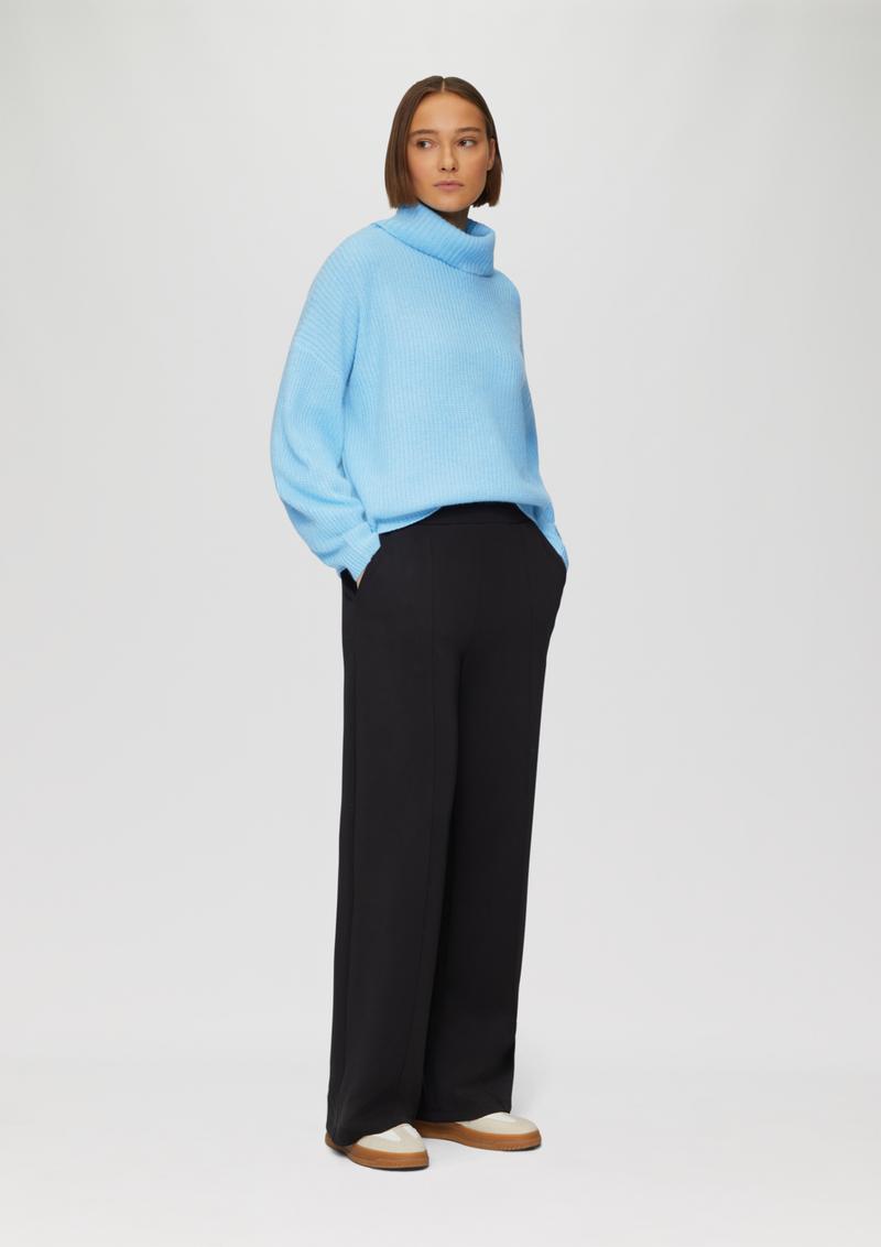 s.Oliver Oversized Pullover mit Rollkragen - azurblau