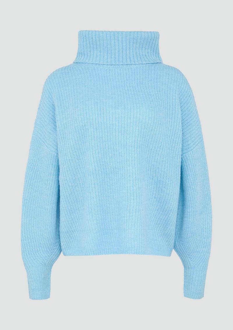 s.Oliver Oversized Pullover mit Rollkragen - azurblau