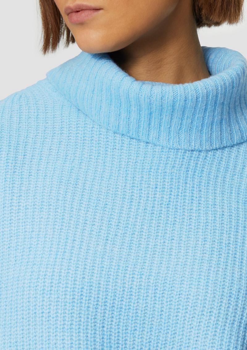 s.Oliver Oversized Pullover mit Rollkragen - azurblau