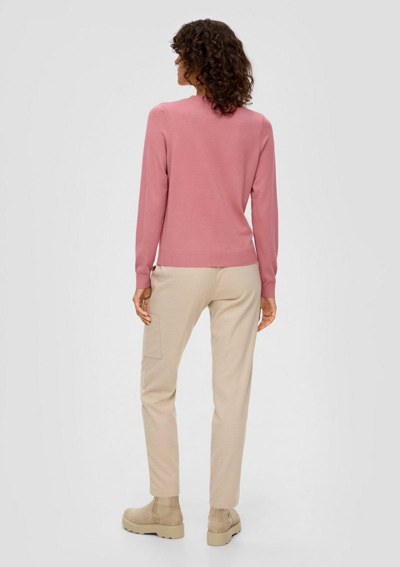 s.Oliver Pullover aus Viskosestretch - papaya