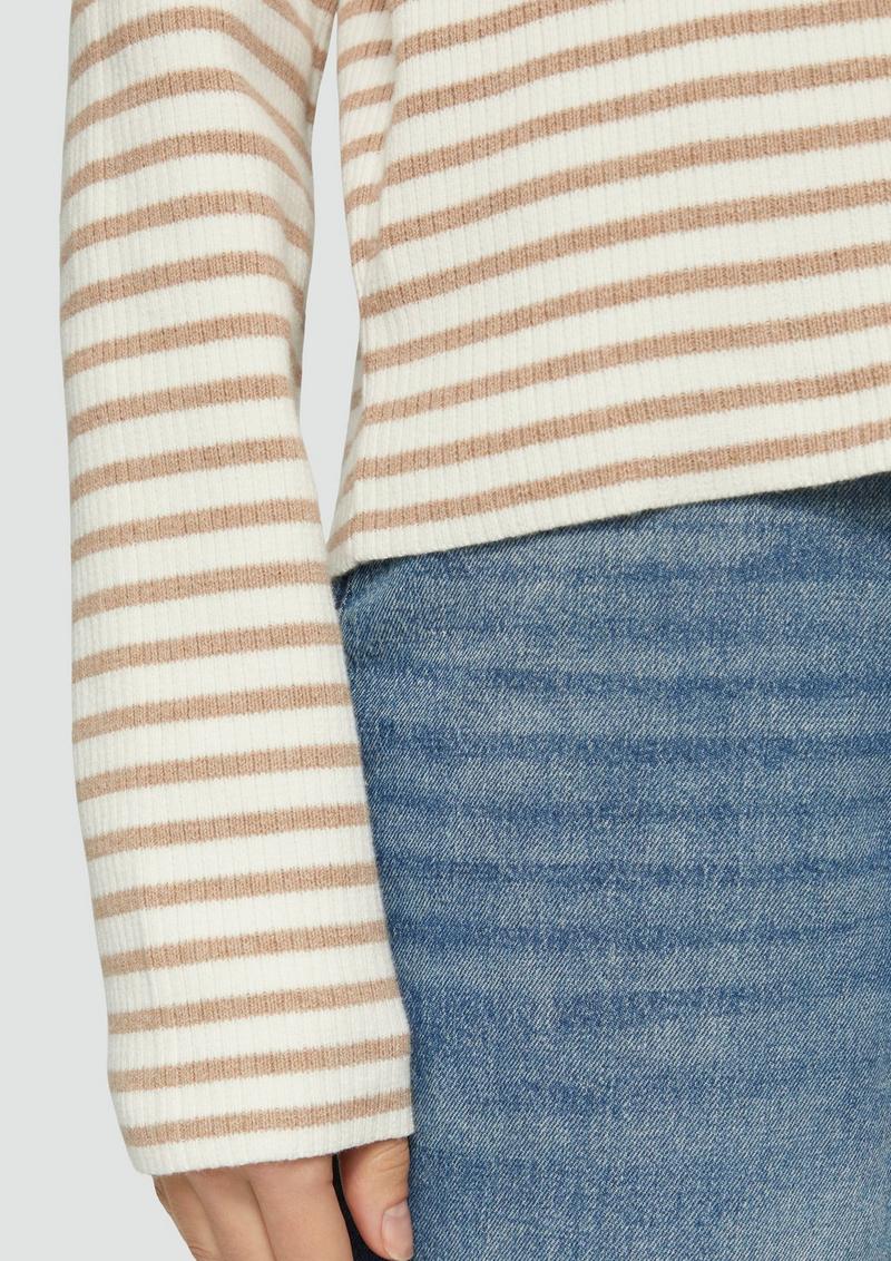 s.Oliver Rollkragenpullover mit Rippstruktur - hellbraun