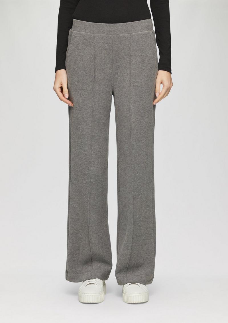 s.Oliver Weiche Wide Leg-Hose aus Baumwollmix - graphit