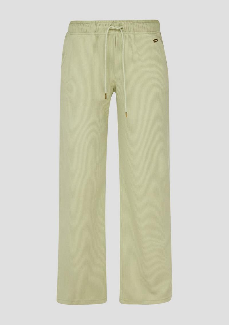 s.Oliver Pyjama-Hose aus reiner Baumwolle - hellgrün