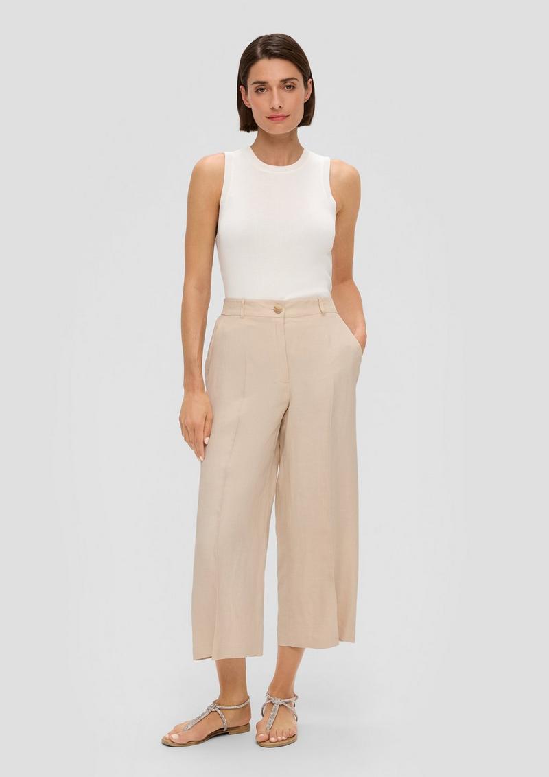 s.Oliver Culotte mit Wide leg - beige
