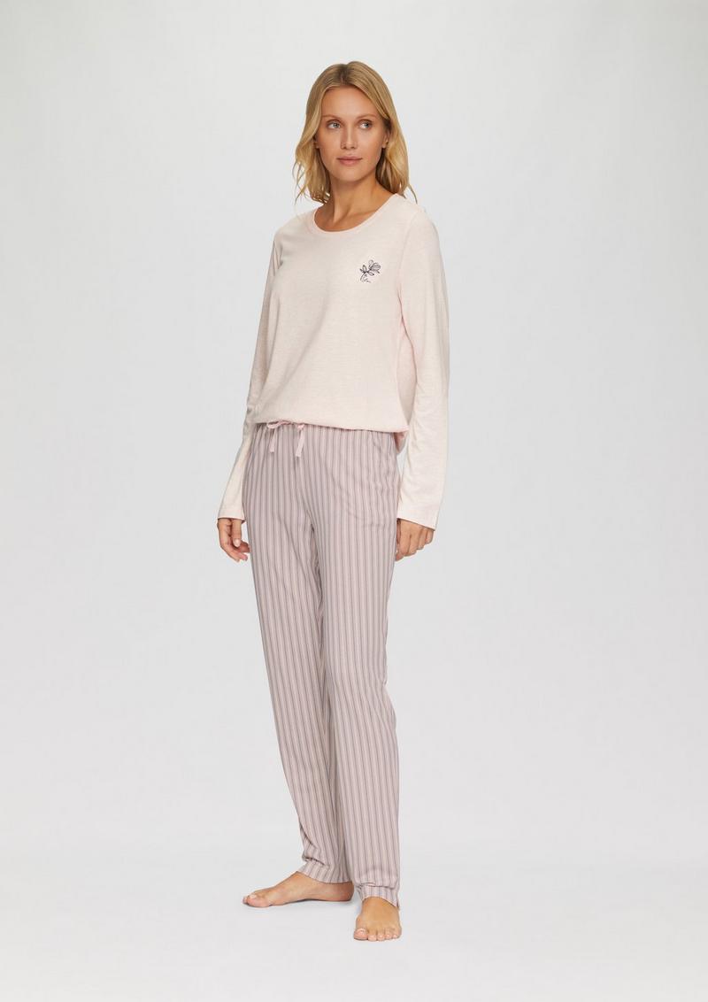 s.Oliver Pyjamahose mit All-over-Print - zartrosa