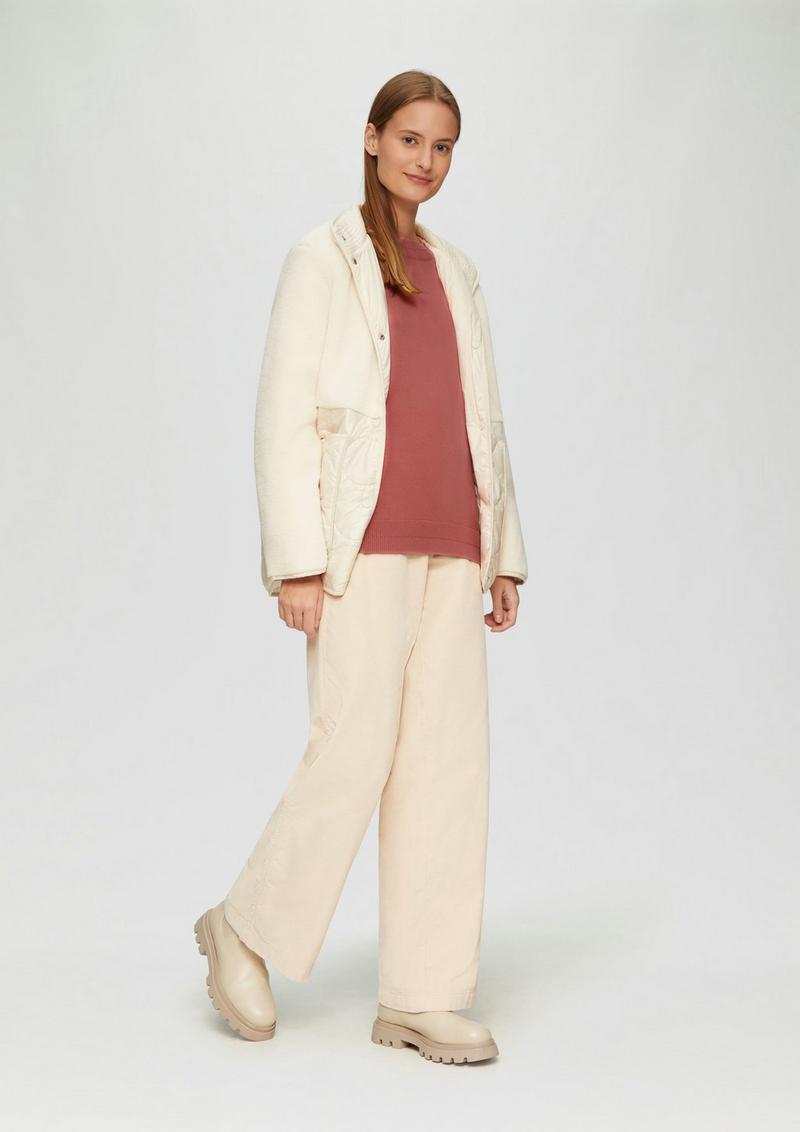 s.Oliver Strickpullover mit U-Boot-Ausschnitt - papaya