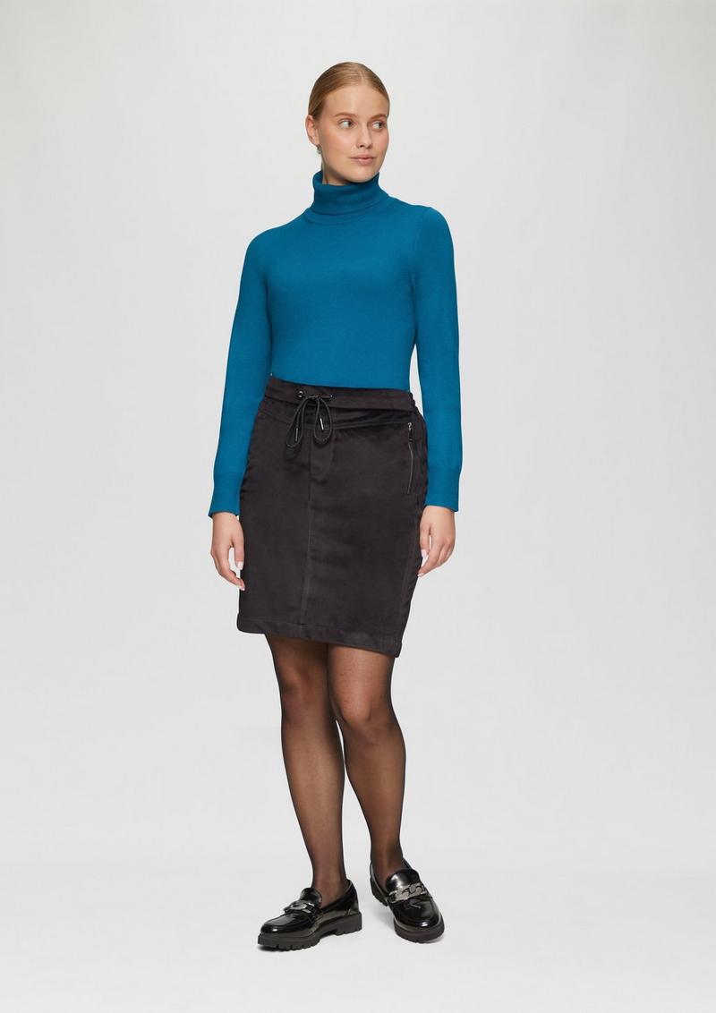 s.Oliver Feinstrickpullover mit Rollkragen - petrol
