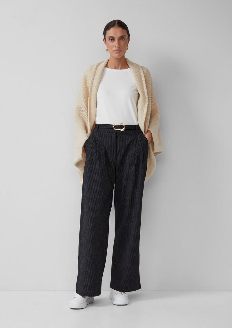s.Oliver Locker fallende Strickjacke - sandfarben
