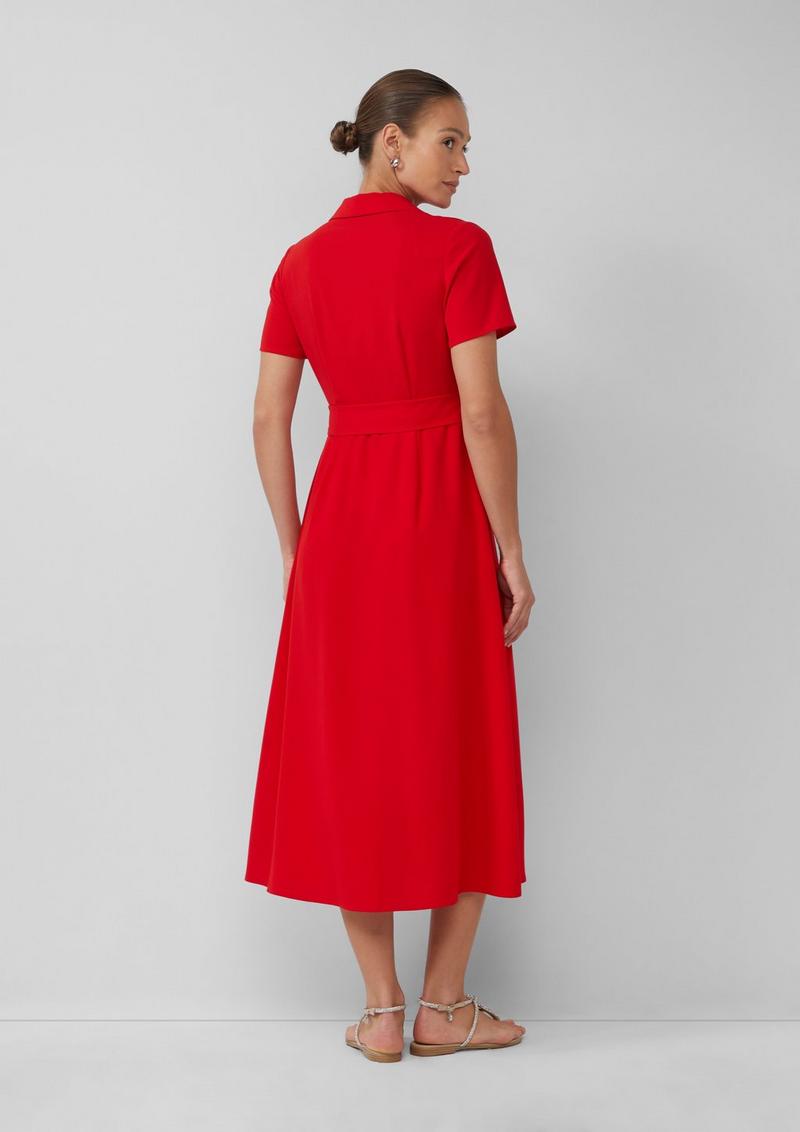 s.Oliver Hemdblusenkleid mit Bindegürtel - rot