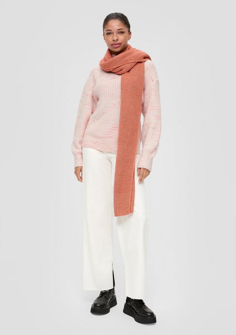 s.Oliver Pullover in melierter Optik - rosa