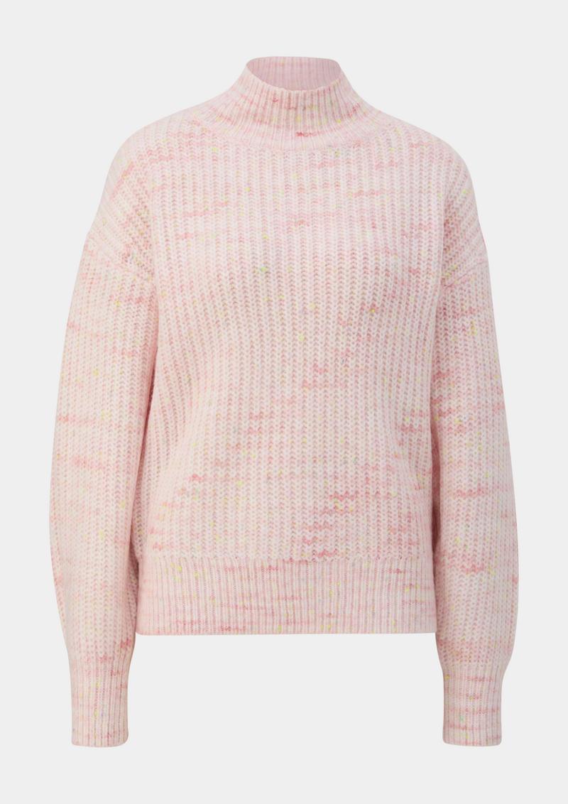 s.Oliver Pullover in melierter Optik - rosa