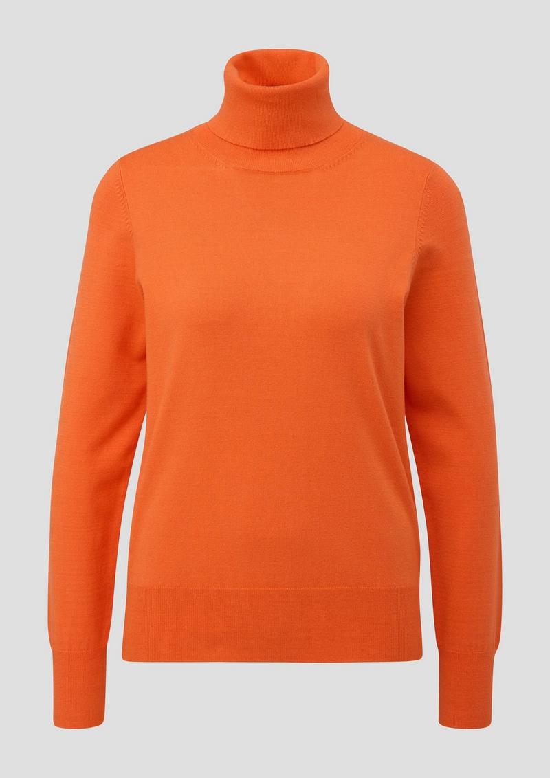 s.Oliver Strickpullover aus Viskosemix - orange