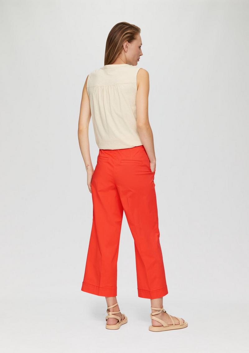 s.Oliver Culotte aus Baumwollstretch - hellorange