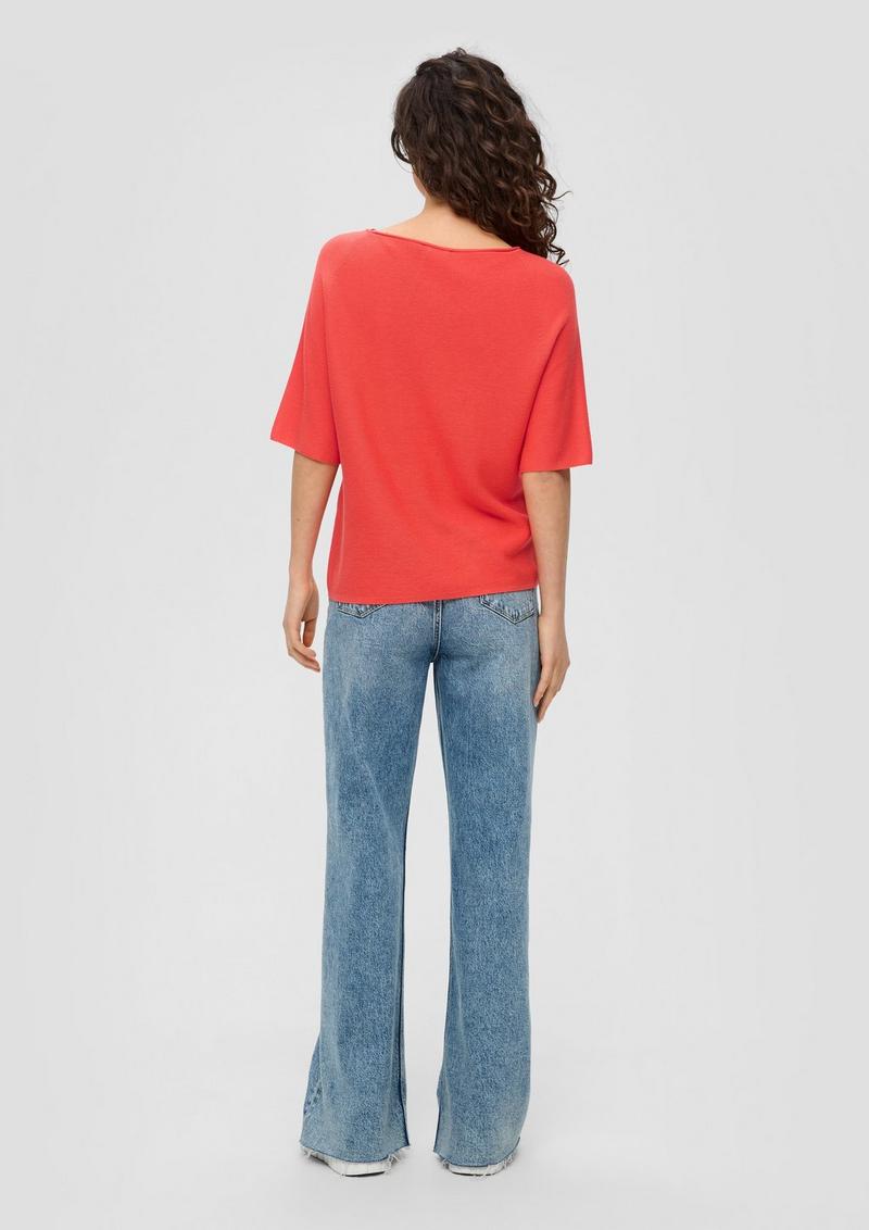 s.Oliver Shirt mit U-Boot-Ausschnitt - orange