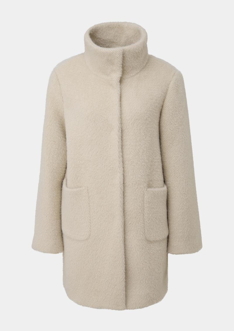 s.Oliver Mantel mit Herringbone-Muster - helles beige