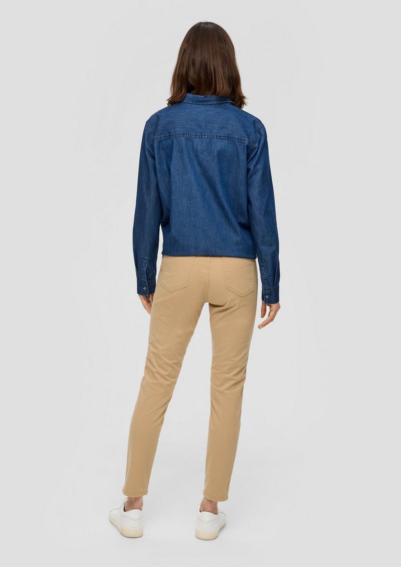 s.Oliver Slim: Hose aus Baumwollstretch - beige