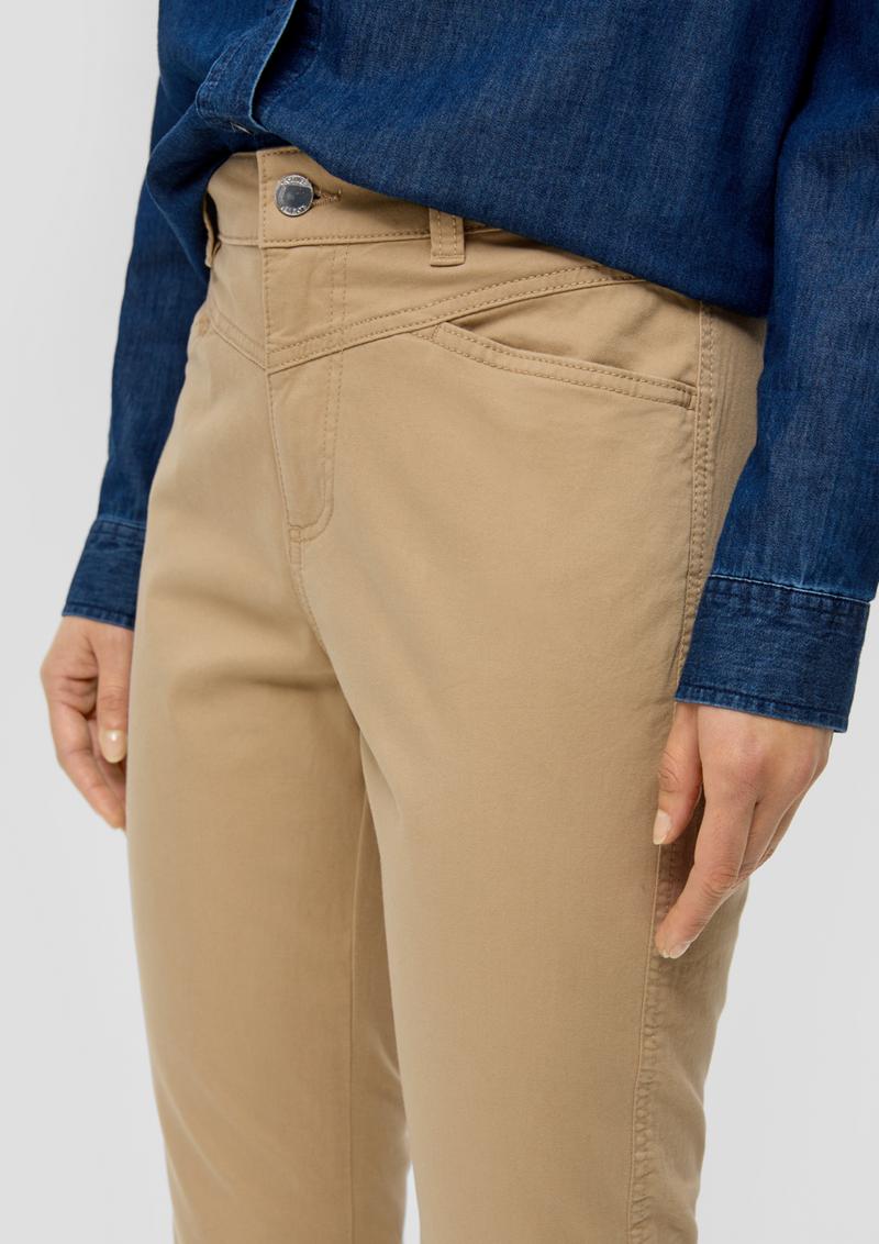 s.Oliver Slim: Hose aus Baumwollstretch - beige
