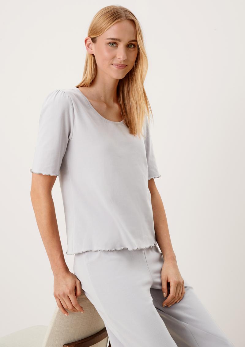 s.Oliver Nachtwäsche T-Shirt - taubengrau