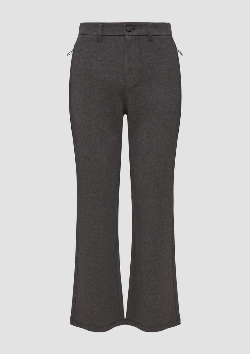 s.Oliver Hose aus Interlock-Jersey mit Flared Leg - dunkelgrau