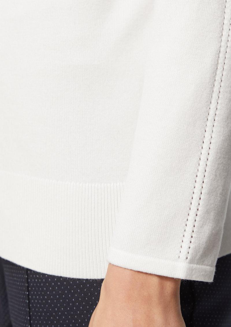s.Oliver Feiner Rollkragenpullover mit Ajour-Details - ecru