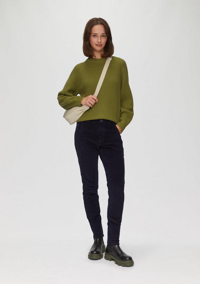 s.Oliver Strickpullover mit Raglanärmeln - guacamole