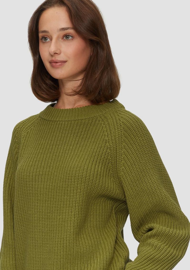 s.Oliver Strickpullover mit Raglanärmeln - guacamole