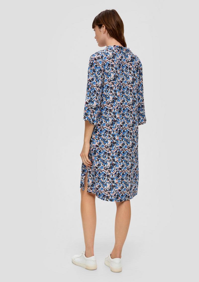 s.Oliver Blusenkleid aus Viskose - navy