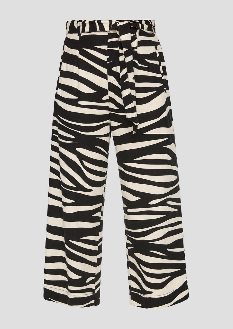 s.Oliver Culotte aus Leinenmix - schwarz