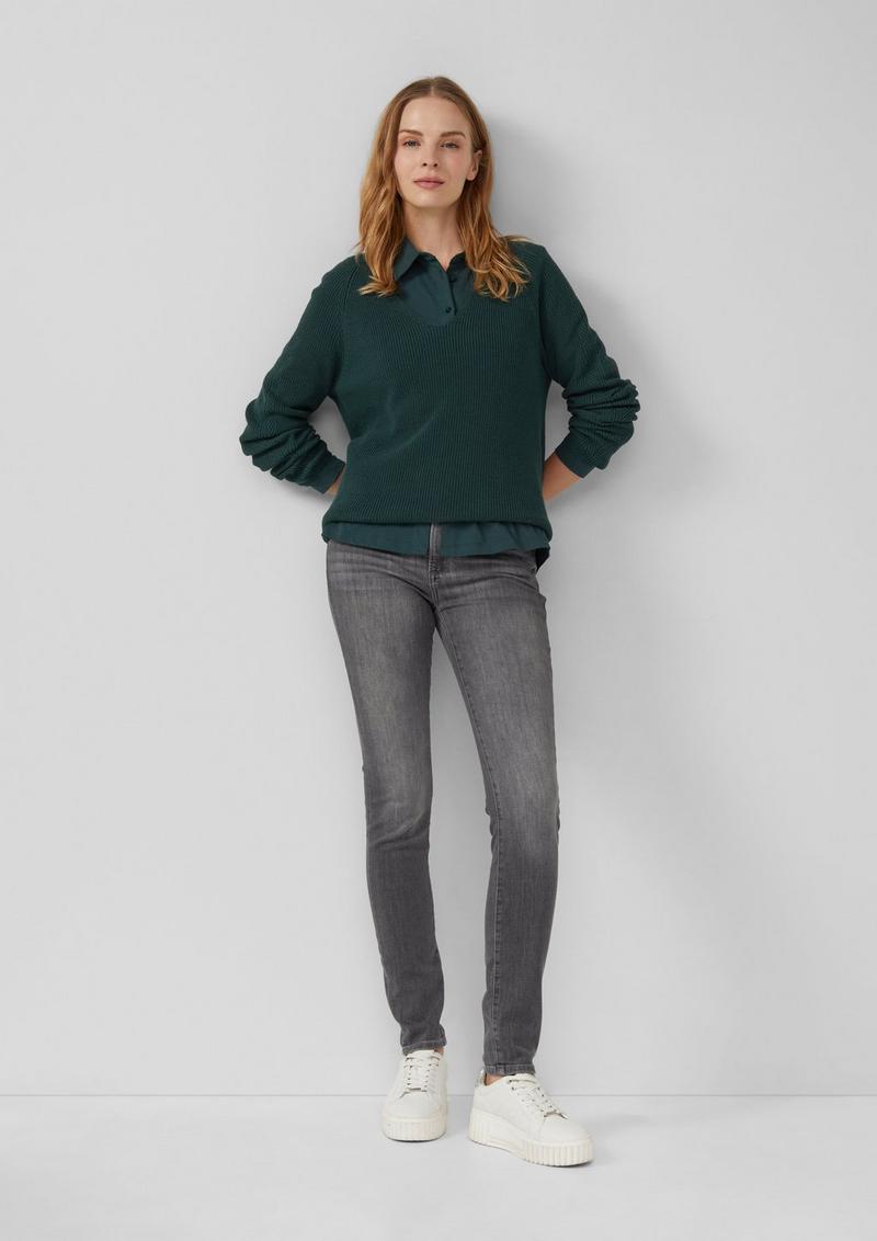s.Oliver Jeans-Hose - grau meliert