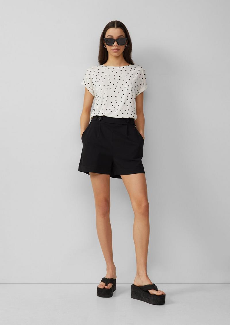 s.Oliver Shorts aus Interlockjersey - schwarz