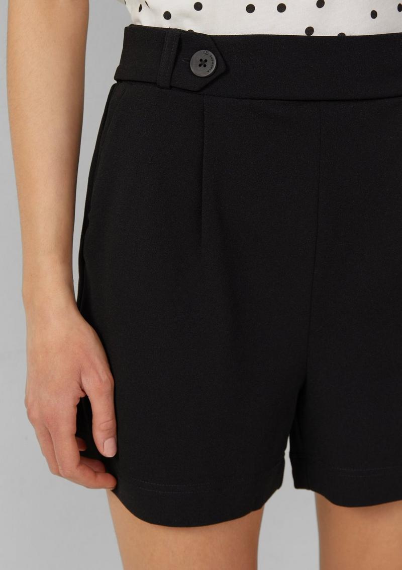 s.Oliver Shorts aus Interlockjersey - schwarz
