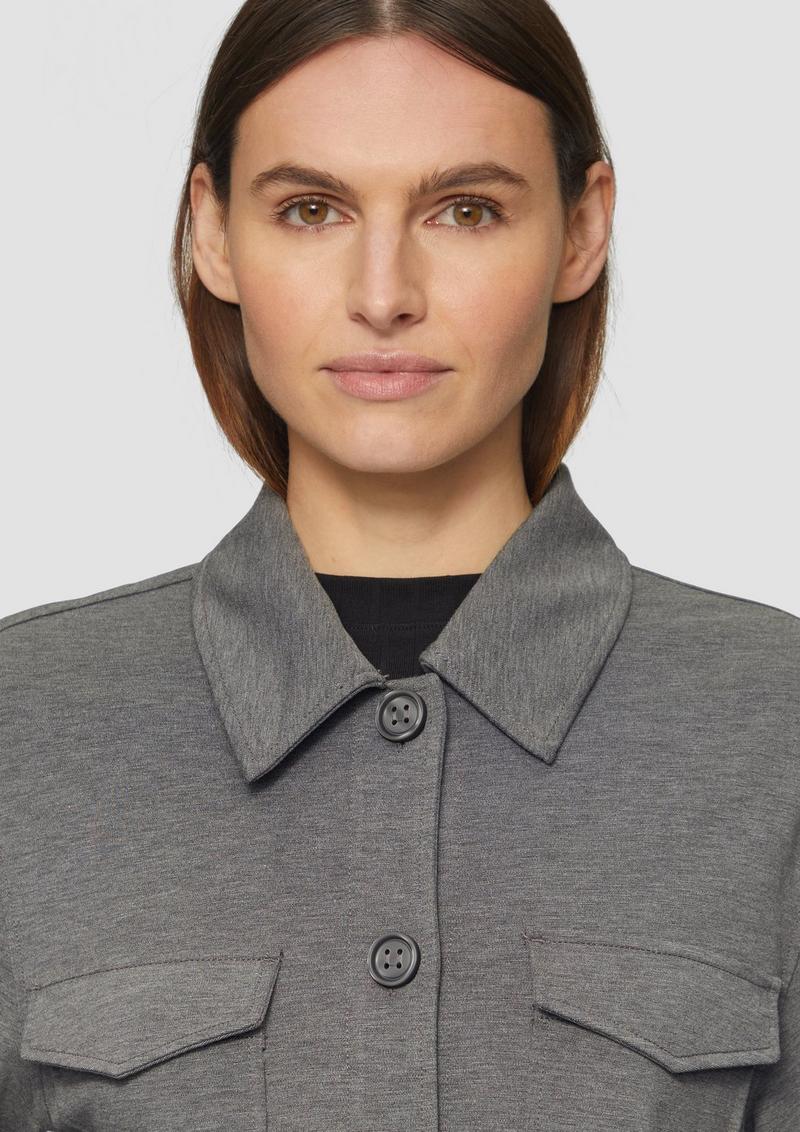 s.Oliver Melierte Jacke aus Interlockjersey - graphit