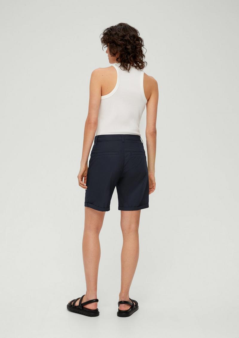 s.Oliver Regular: Shorts aus Lyocellmix - navy