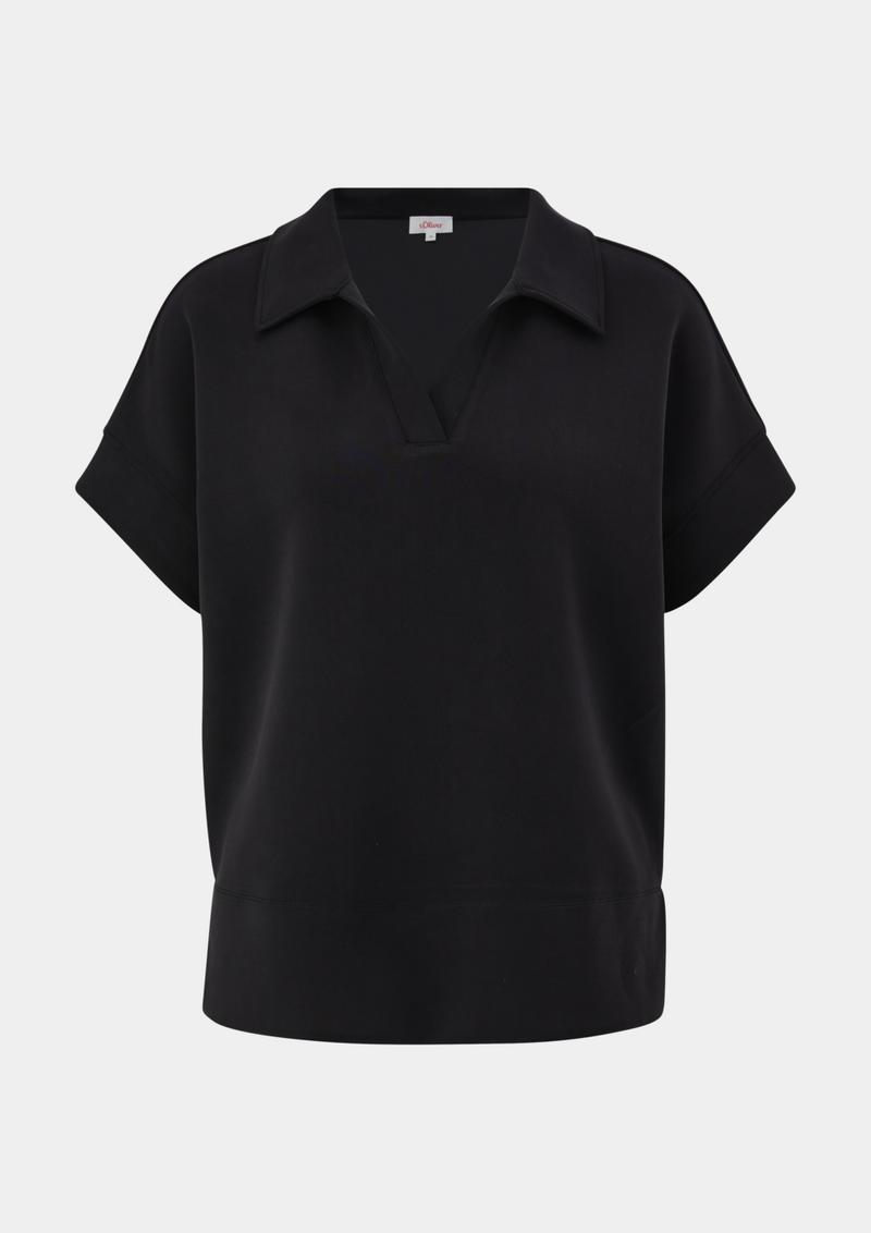 s.Oliver Sweatshirt aus Modalmix - schwarz