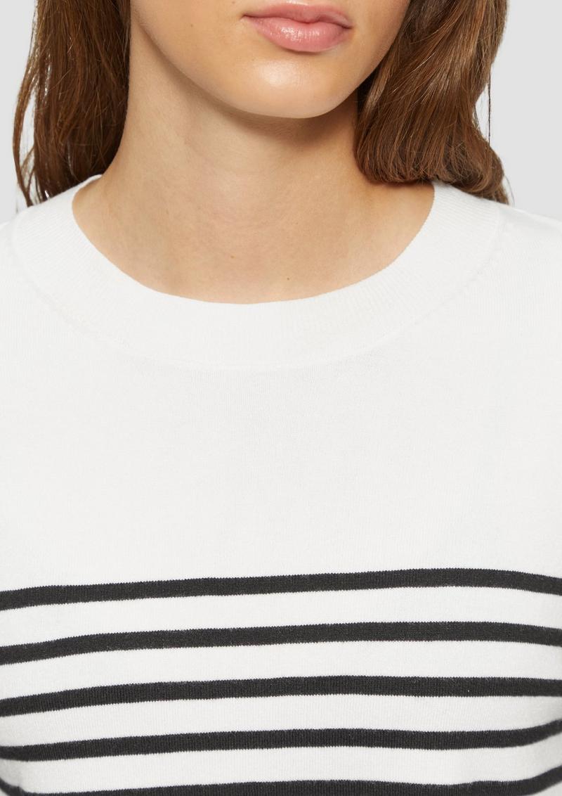 s.Oliver Gestreifter Pullover aus Viskosemix - ecru