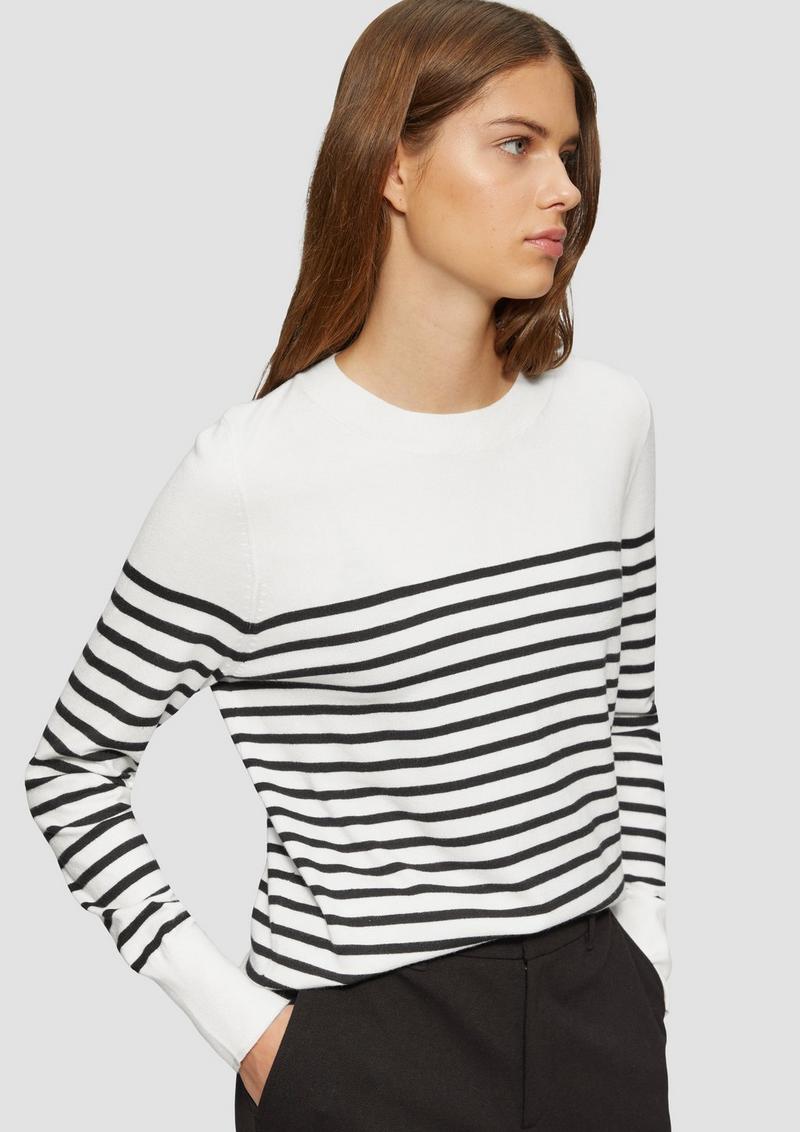 s.Oliver Gestreifter Pullover aus Viskosemix - ecru