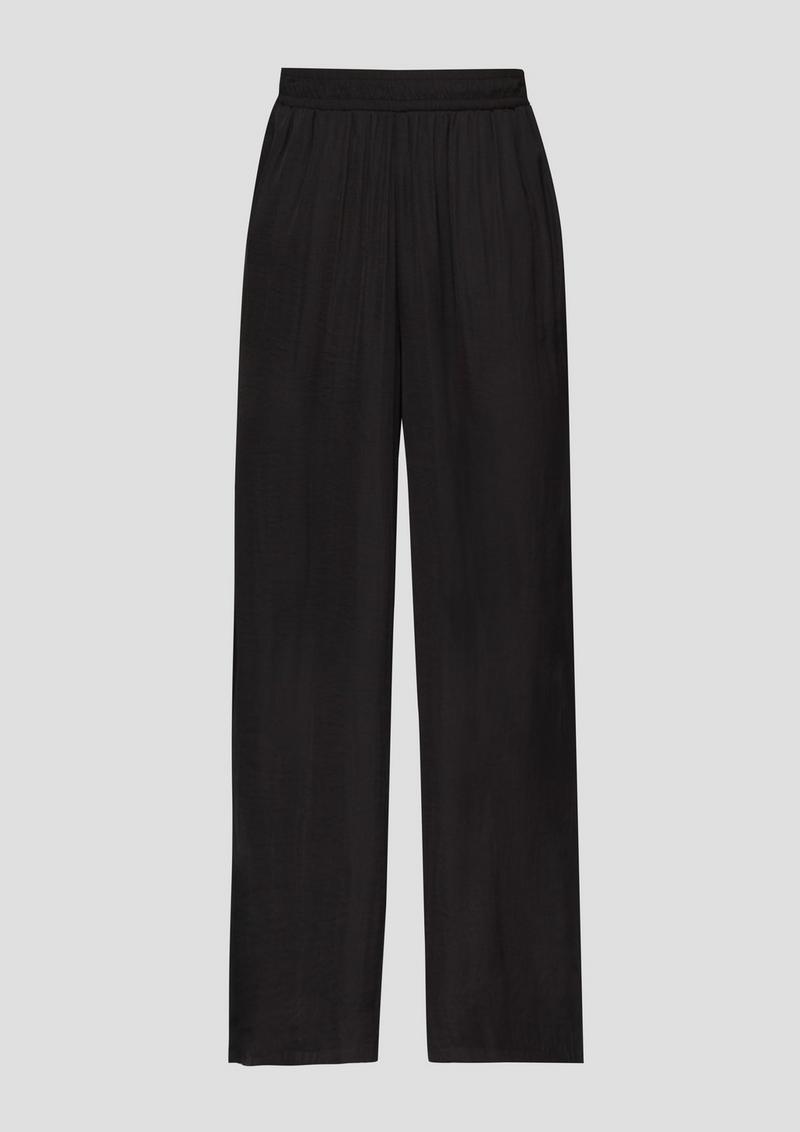 s.Oliver Culotte aus Satin mit elastischem Bund - schwarz