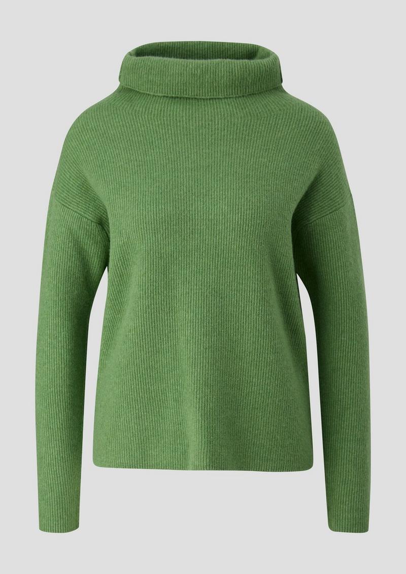 s.Oliver Pullover in Rippstrick-Qualität - grün