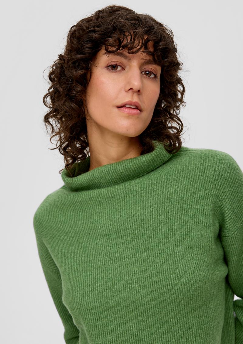 s.Oliver Pullover in Rippstrick-Qualität - grün