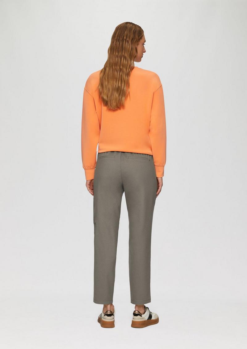 s.Oliver Twill-Hose mit Cargotasche und Elastikbund - karamell