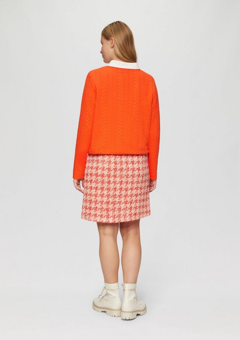 s.Oliver Bouclé-Rock mit leichtem Futter - orange